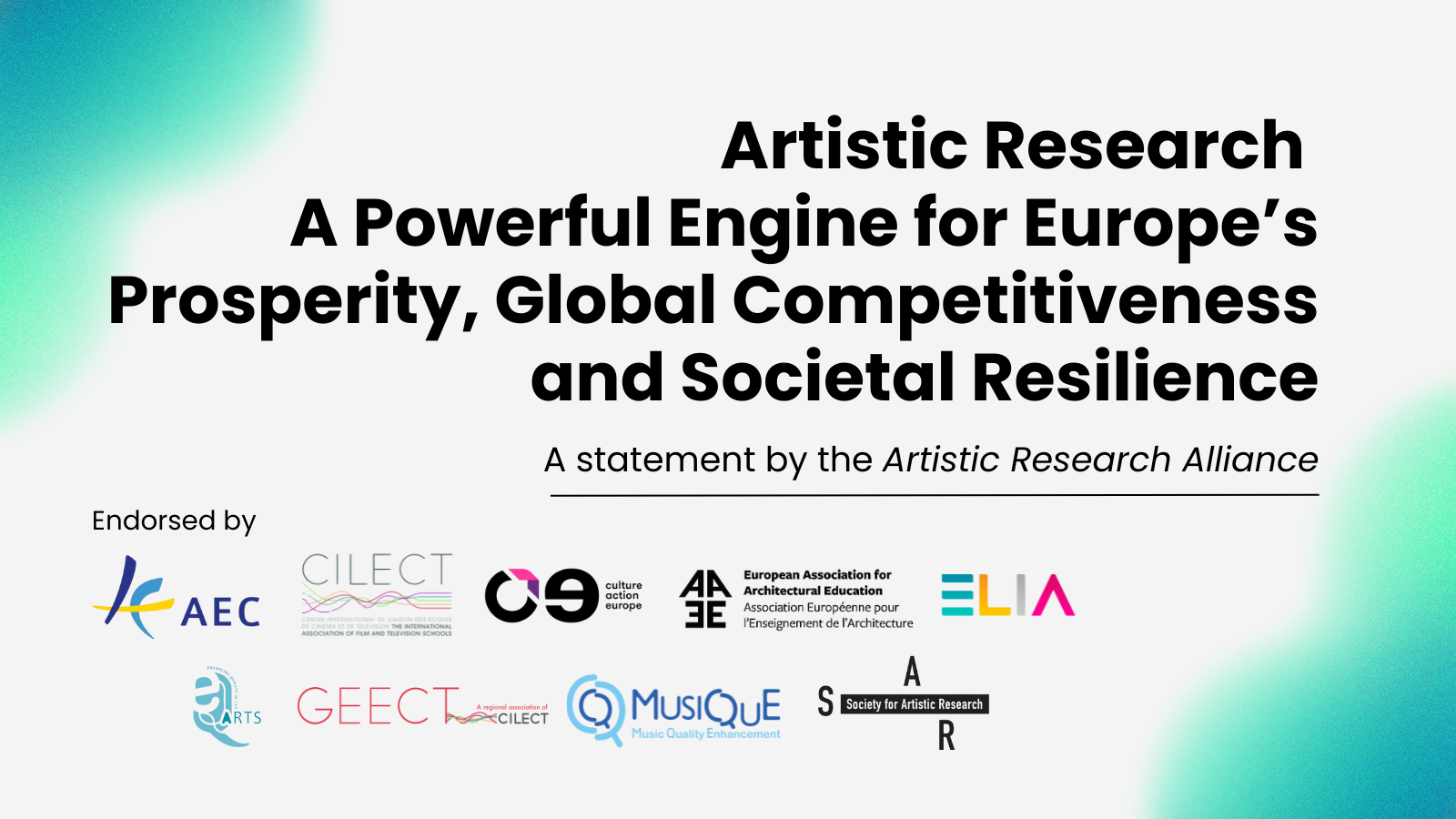 
<span>Artistic Research: A Powerful Engine for Europe’s Prosperity, Global Competitiveness and Societal Resilience</span>
