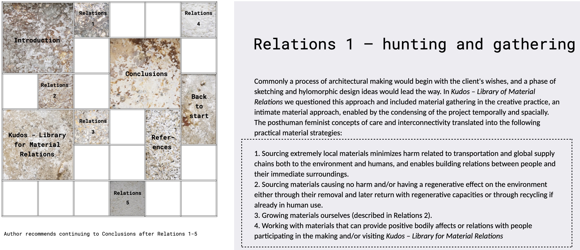 Rethinking material relations through feminist architectural practice